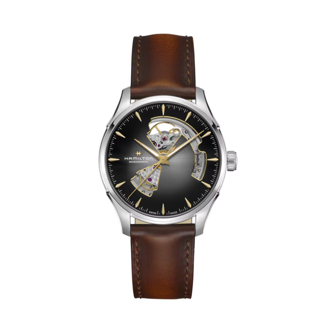Relógio Hamilton Jazzmaster OPEN HEART AUTO - H32675581 - Automático 40mm