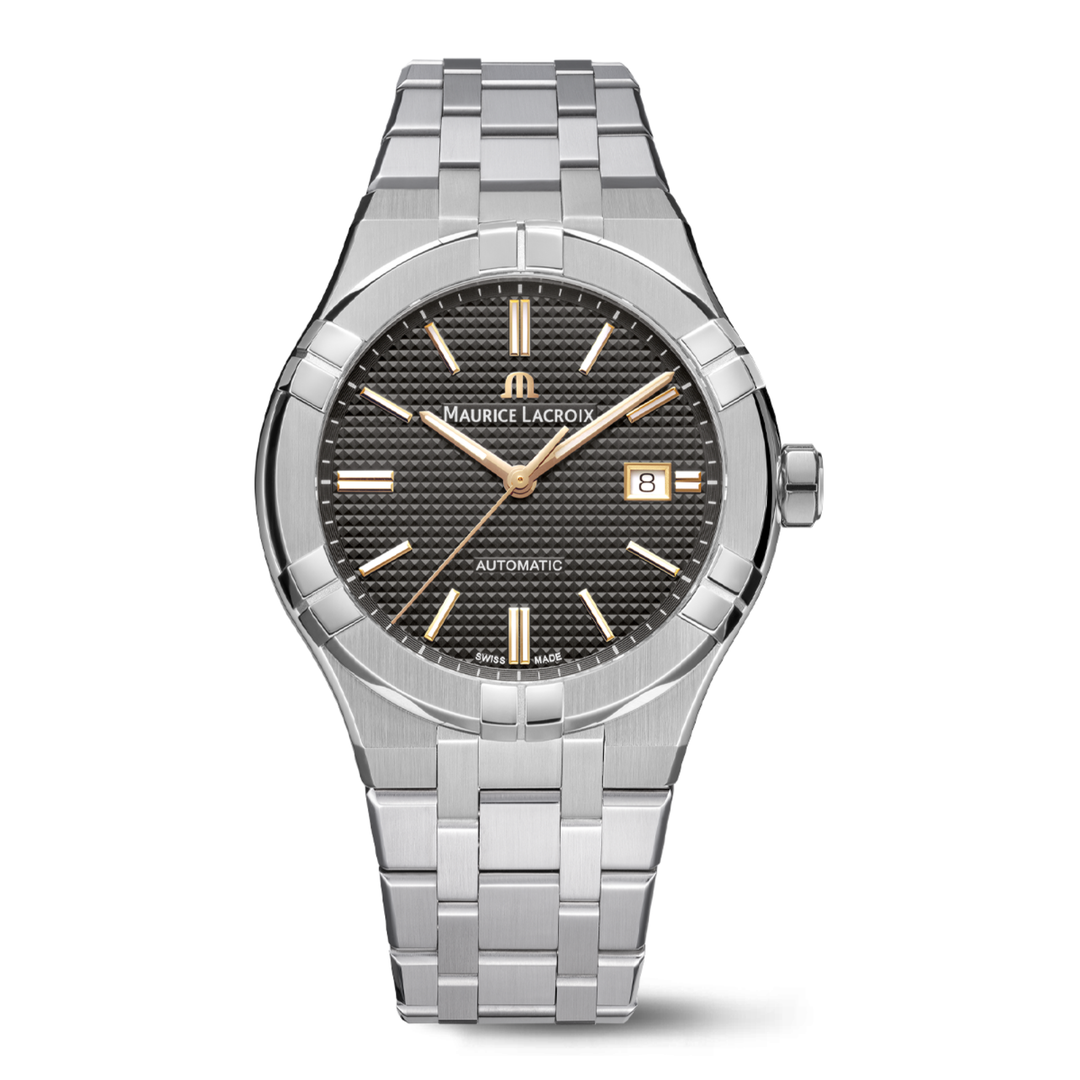 Relógio Maurice Lacroix AIKON AUTOMÁTICO DATE 42MM AI6008-SS002-331-1