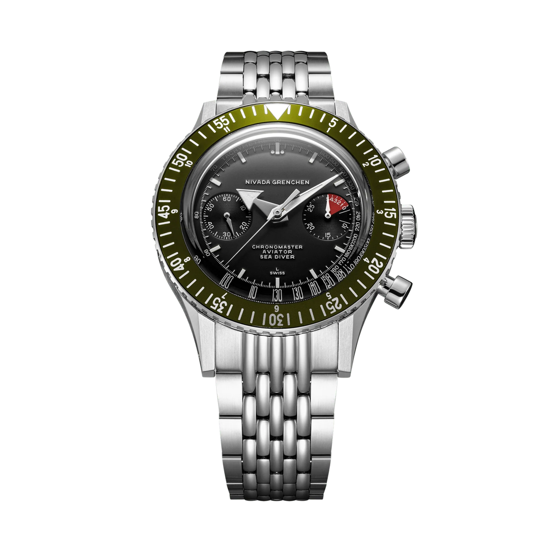 Relógio Nivada WHITE BROAD ARROW INTER.BEZEL 38mm - MANUAL 86007WM03LC