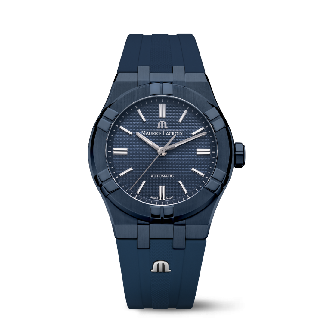 Relógio Maurice Lacroix AIKON AUTOMÁTICO 39MM BLUE PVD LIMITED EDITION AI6007-PVC00-430-4