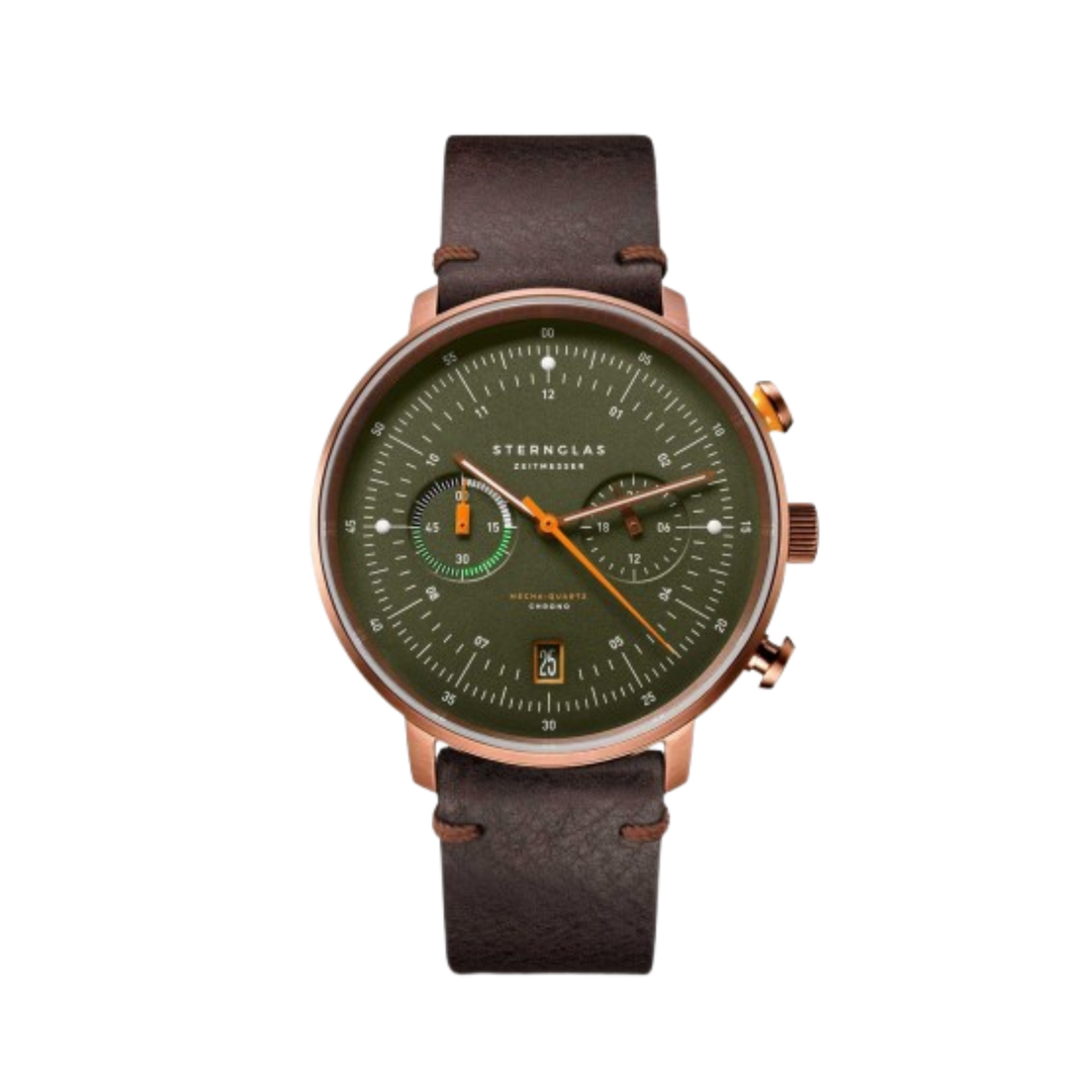 Relógio STERNGLAS Hamburg Chrono 42 mm S01-HC35-VI17 Quartzo