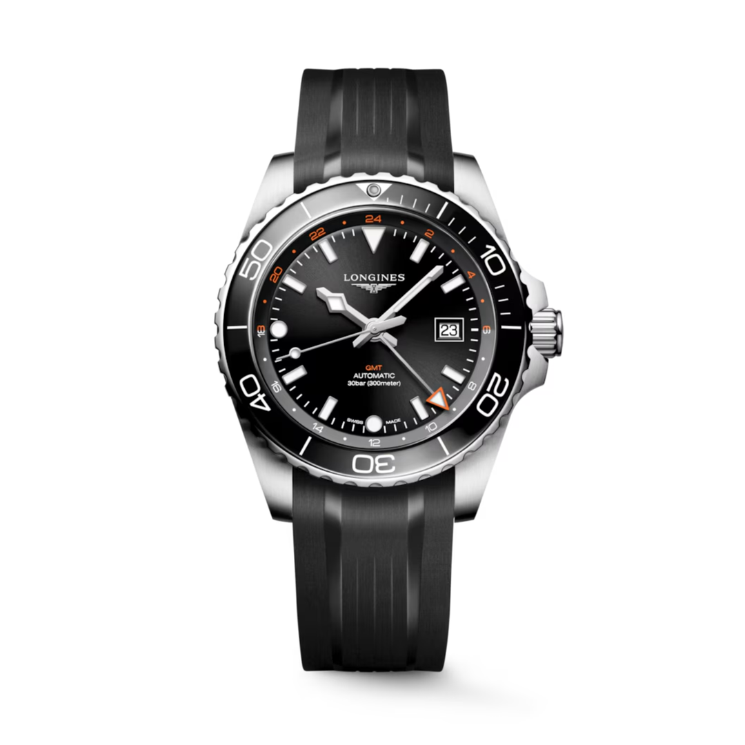 Relógio Longines L3.890.4.56.9 HYDROCONQUEST GMT Automático 43mm