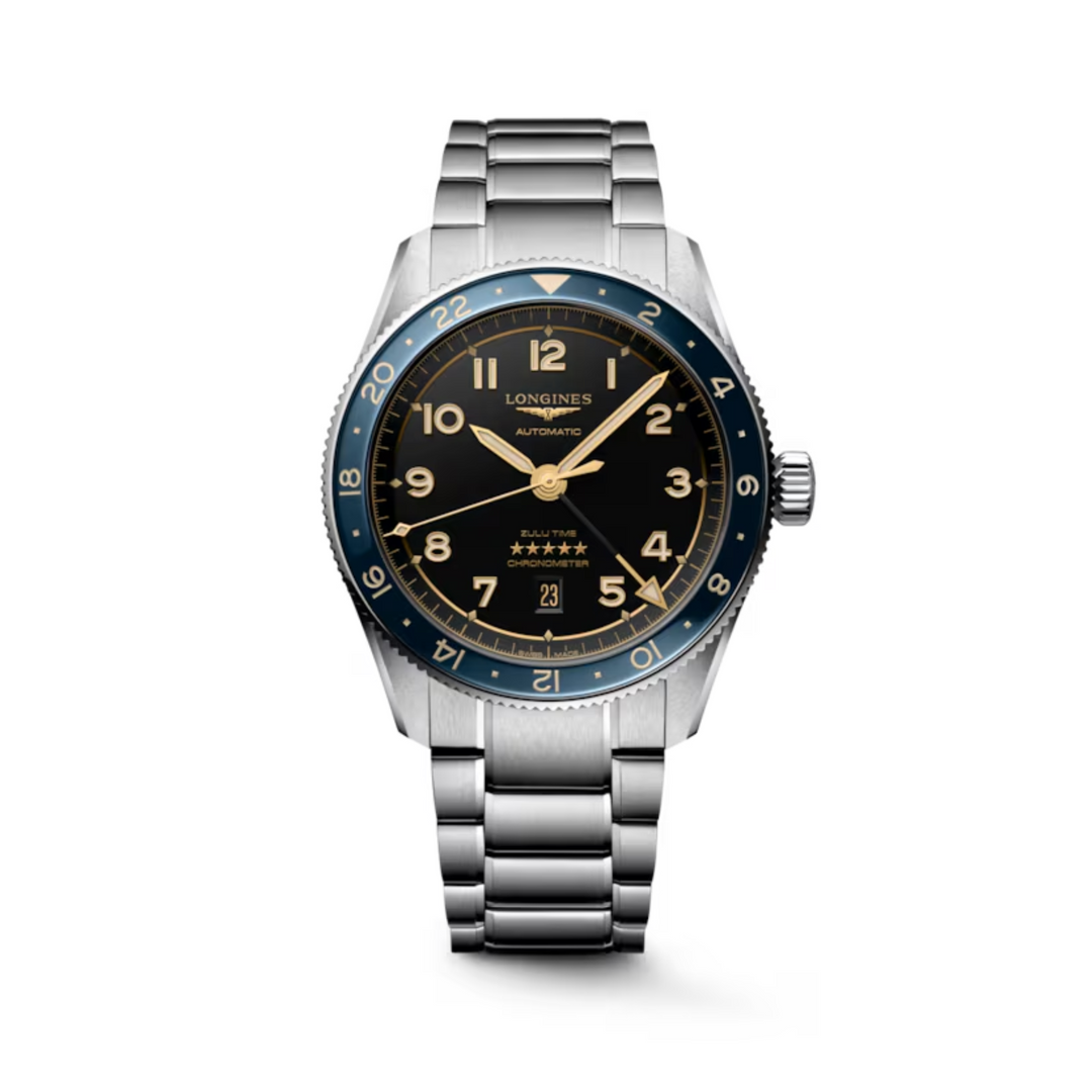 Relógio Longines SPIRIT ZULU TIME L3.802.4.60.6 - Automático 39mm