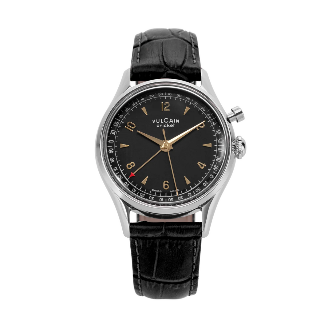 Relógio Vulcain 100169A06.BAL301 Cricket Tradition 36 mm - Black Relógio Vulcain 100169A06.BAL301 Cricket Tradition 36 mm - Black