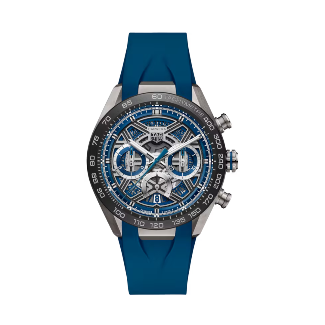 Relógio TAG Heuer Carrera Chronograph Extreme Sport Twin-Time Automático 44mm Titanium CBU2081.FT6274