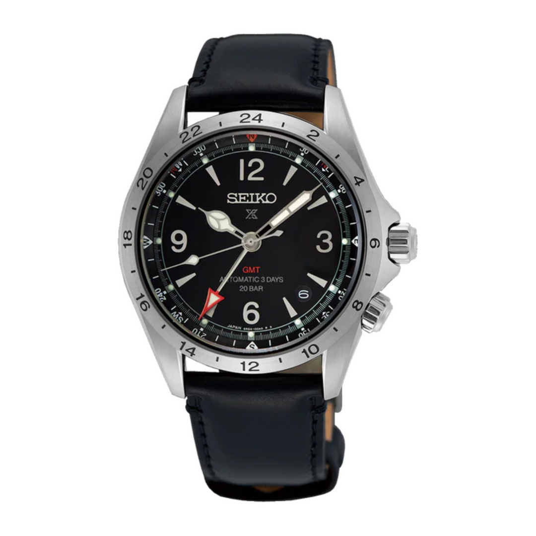 Relógio Seiko SPB379 Alpinist GMT Black 3 Day Automático