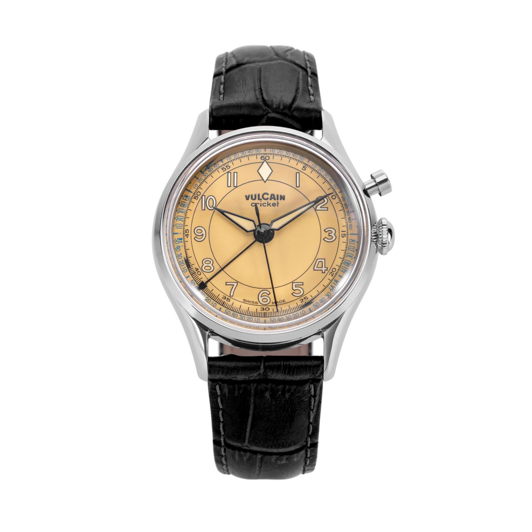 Relógio Vulcain 100169B87.BAL301 Cricket Classique 36 mm - Khaki Brown