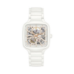 Carregue a imagem no visualizador da Galeria, Relógio Rado True Square Skeleton Automático Open Heart R27073012 38mm Unissex
