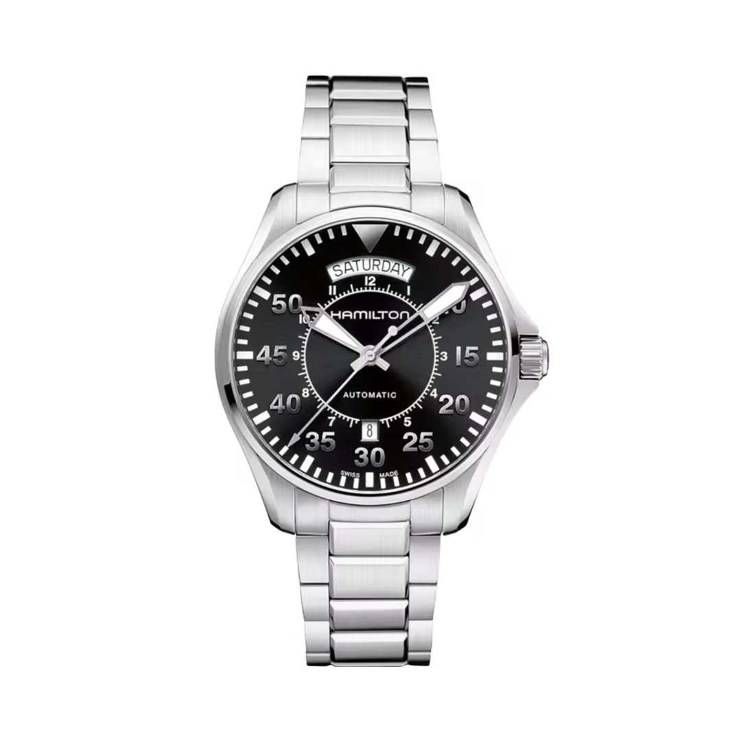 Hamilton H64615135 Khaki Aviation Pilot Day Date Automático 42mm