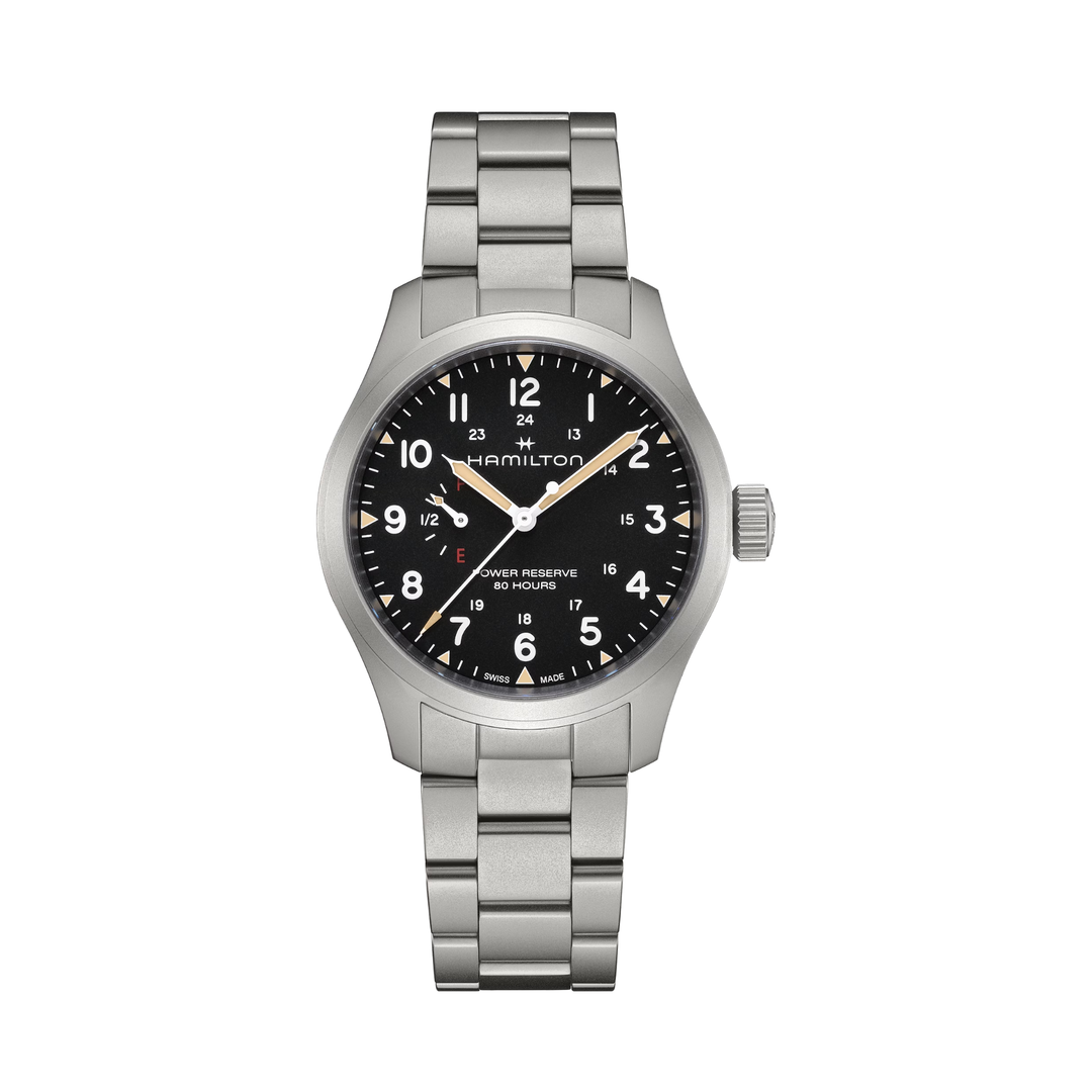 Relógio Hamilton H69509130 Khaki Field Mechanical Power Reserve 40mm