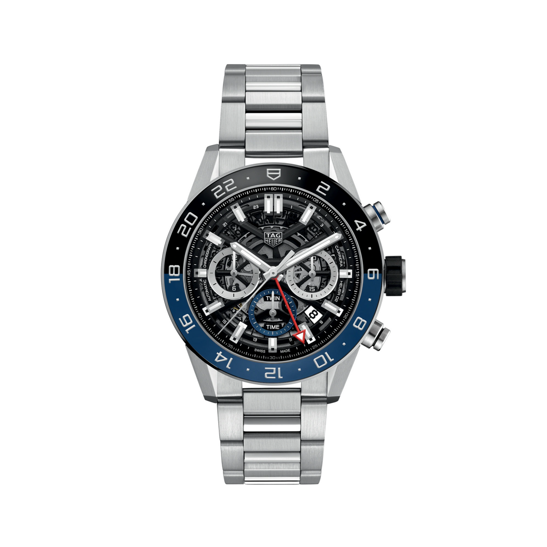 Relógio TAG Heuer Carrera Chronograph Twin-Time Automático 45mm CBG2A1Z.BA0658