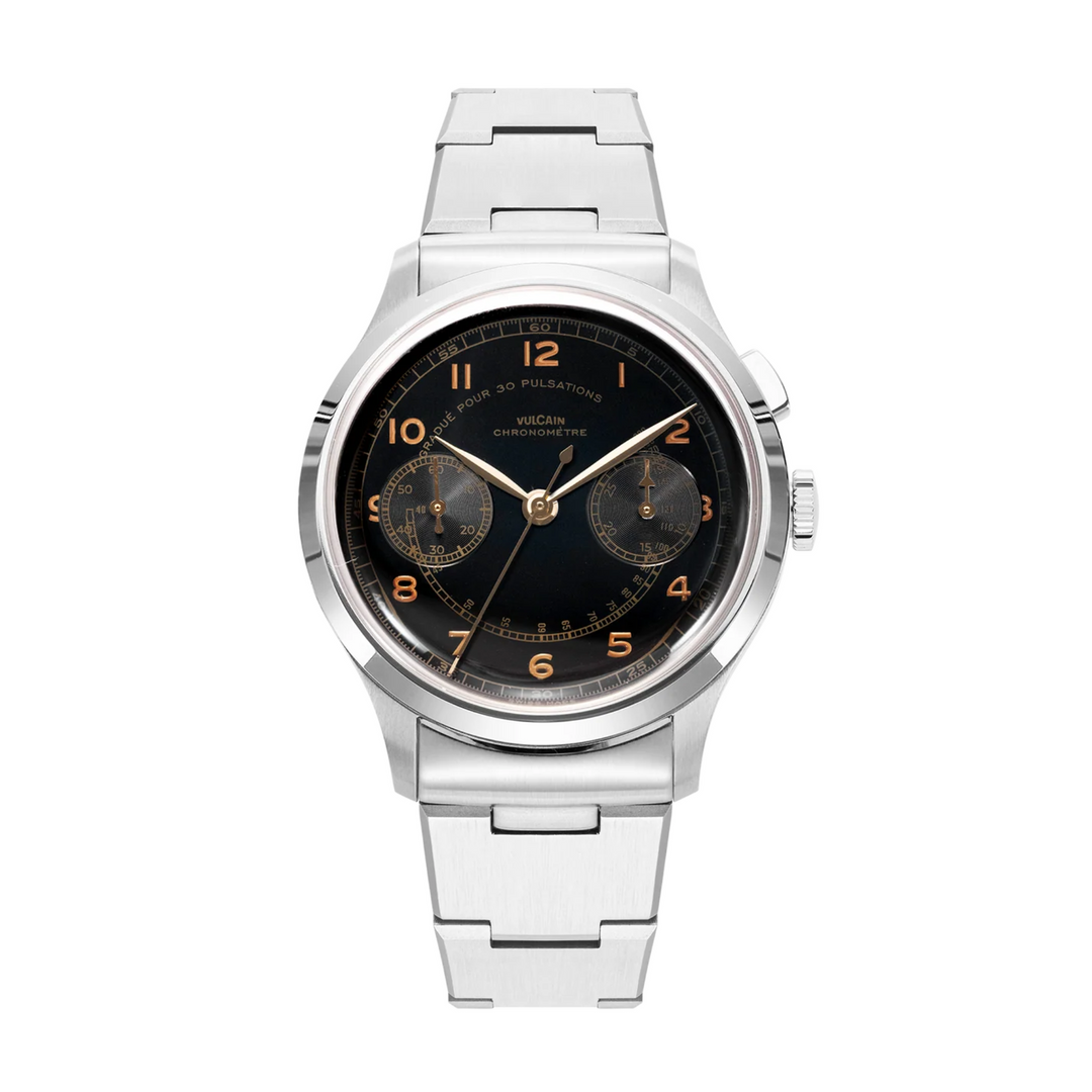 Relógio Vulcain 650167A08.BHM288 Monopusher Heritage - Black