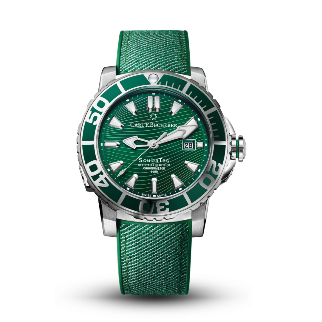 Relógio Carl F. Bucherer Patravi ScubaTec Verde 44.6mm 00.10632.23.93.01