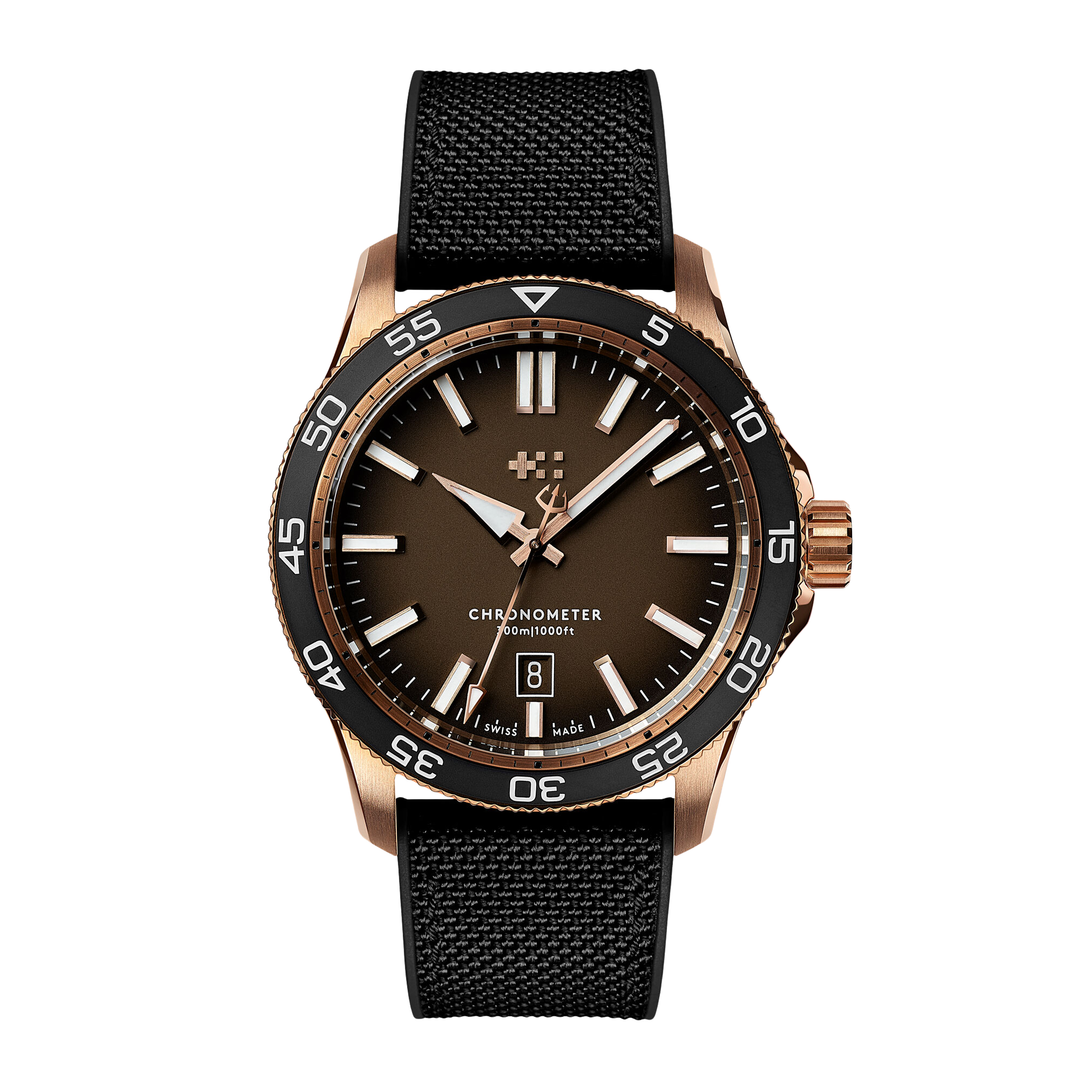 Relógio Christopher Ward C60-42ADC31B0KK0-HK C60 Pro 300 Bronze 42mm