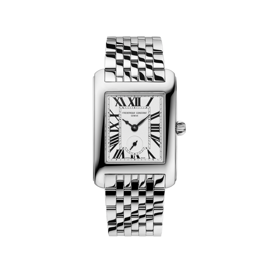 Relógio Frederique Constant FC-235S2C6B Classics  Carrée Small Seconds Quartzo