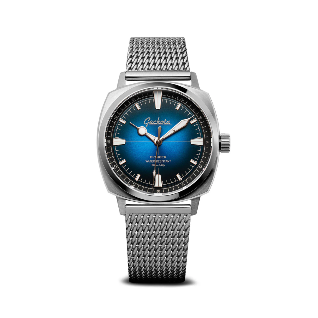 Relógio Geckota Pioneer Classic Edition Sapphire Blue Automático