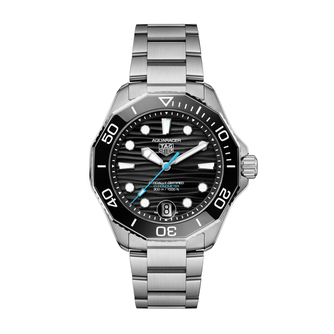 Relógio TAG Heuer Aquaracer Professional 300 Date  Automático 42mm Aço WBP5110.BA0013