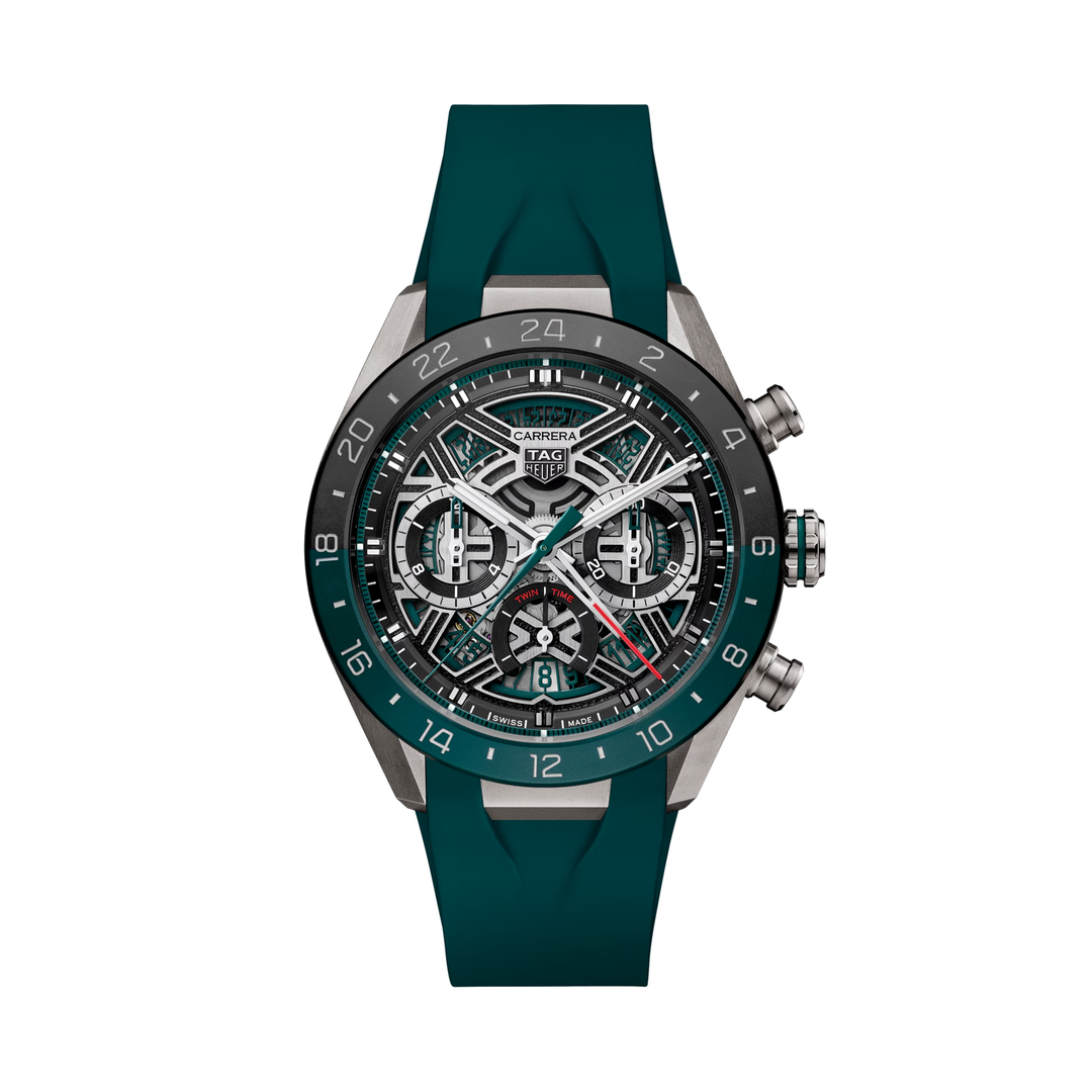 Relógio TAG Heuer Carrera Chronograph Extreme Sport Twin-Time Automático 44mm Titanium CBU2084.FT6297