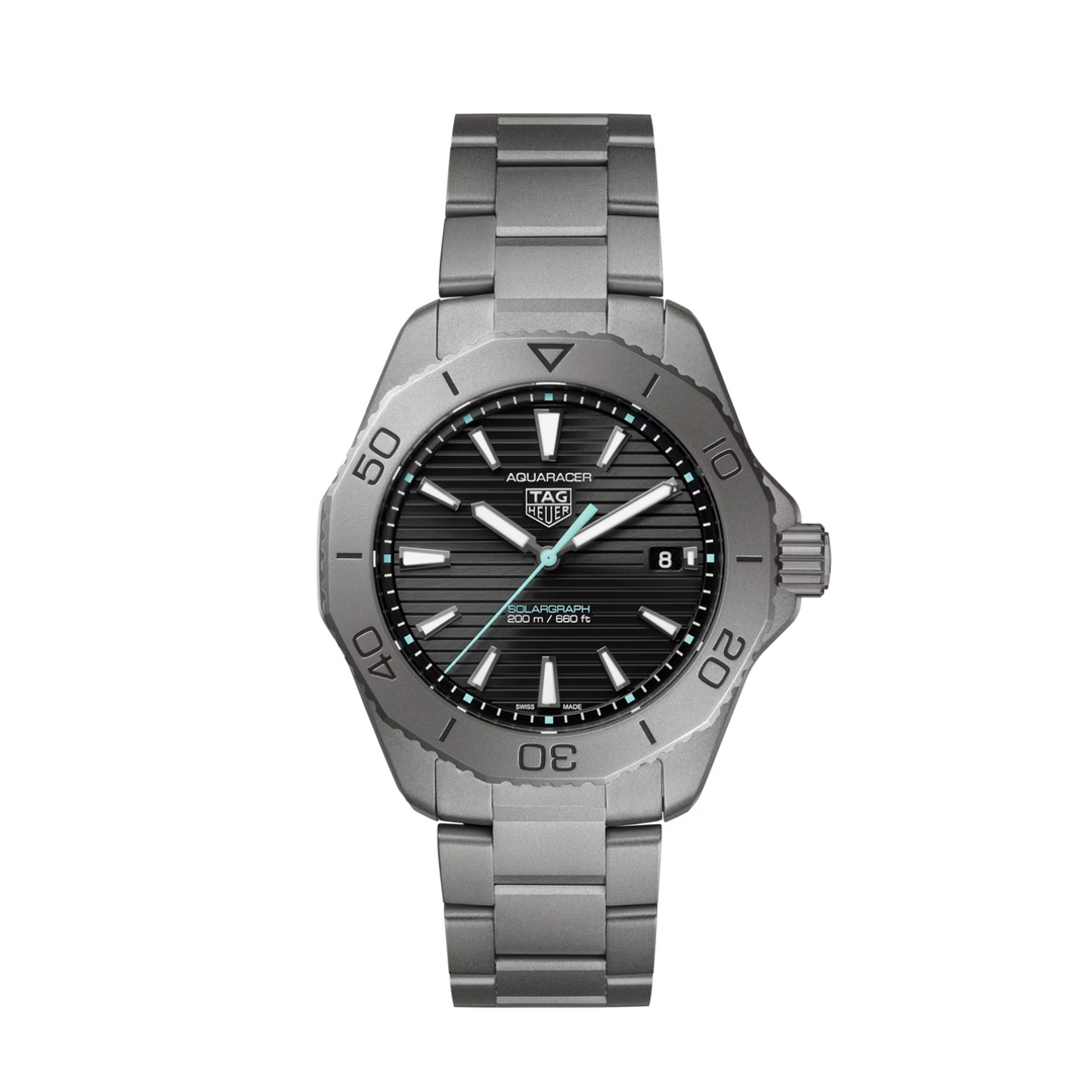 Relógio TAG HEUER Aquaracer Professional 200 Solargraph  Quartzo 40 mm Titanium WBP1180.BF0000