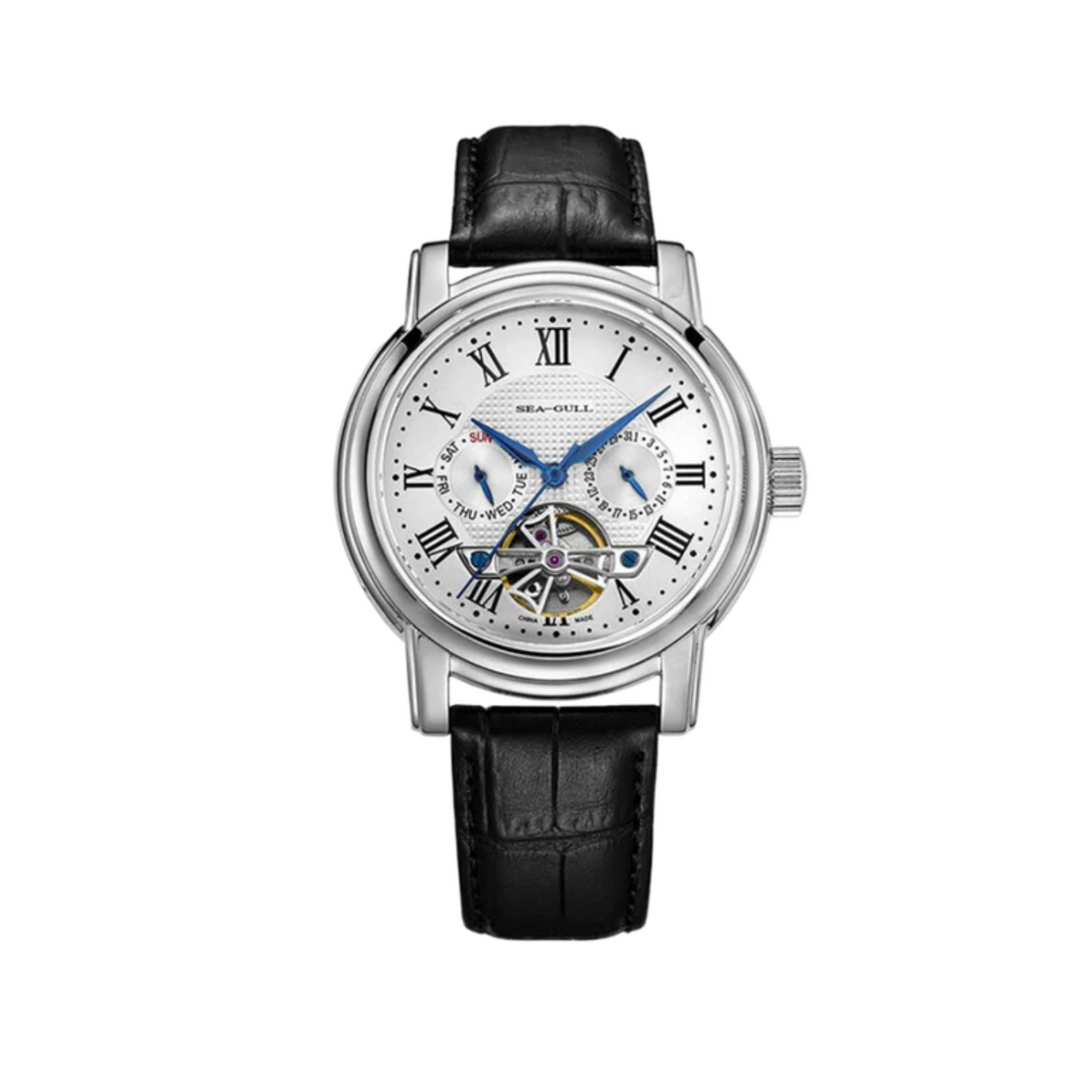 Relógio Seagull Flywheel Multifunctional Business 42mm D819.622 Automático