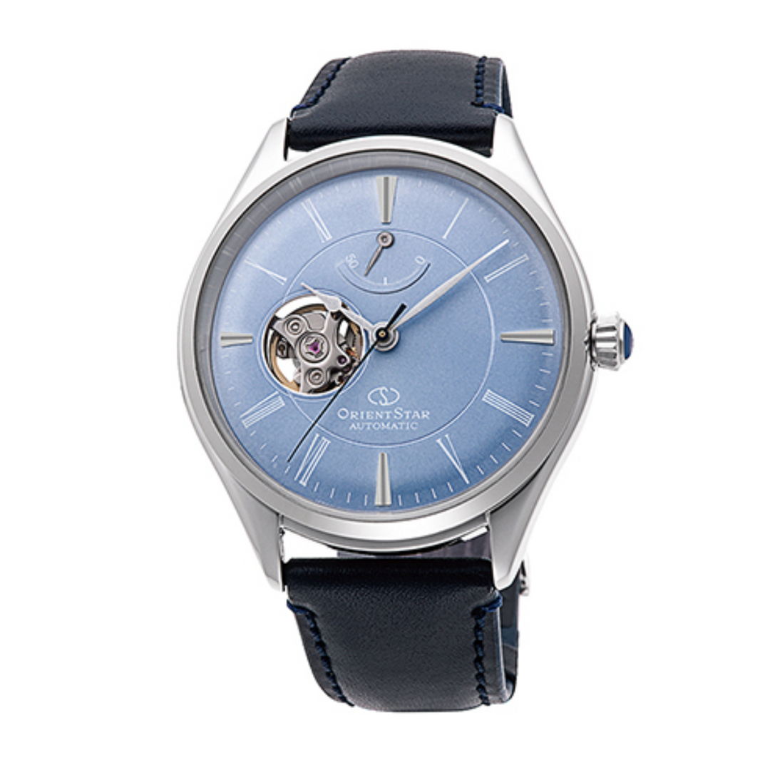Relógio Orient Star RE-AT0203L00B 40.4mm Semi Skeleton
