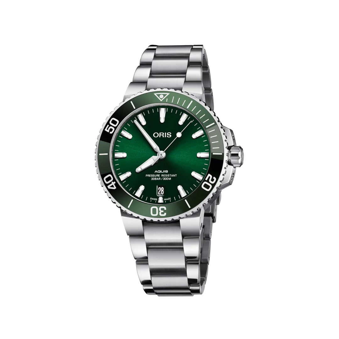 Relógio Oris Aquis Date 01 733 7732 4157-07 8 21 05PEB 39,5mm
