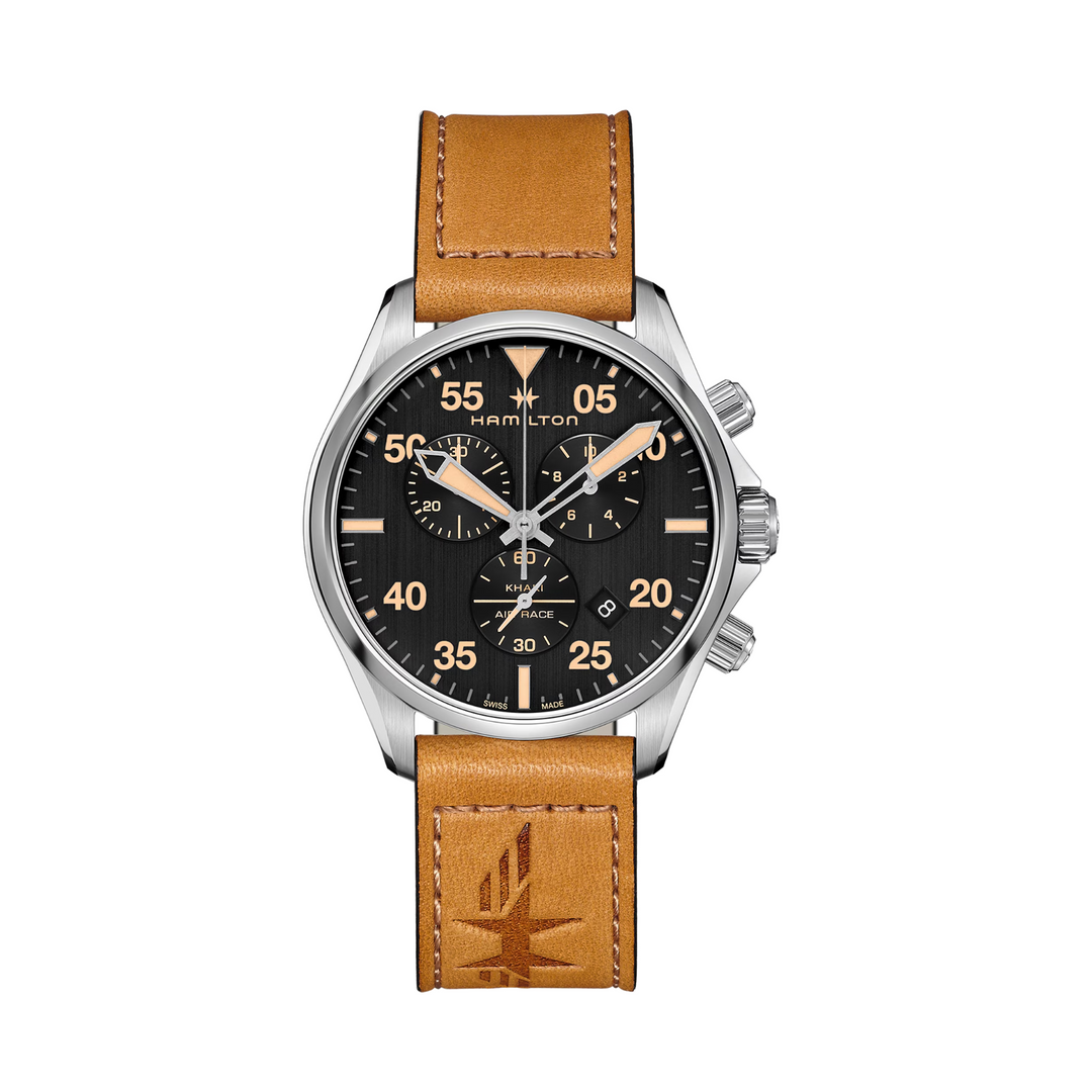 Relógio Hamilton Khaki Aviation Pilot Chrono Quartzo 44mm H76722531
