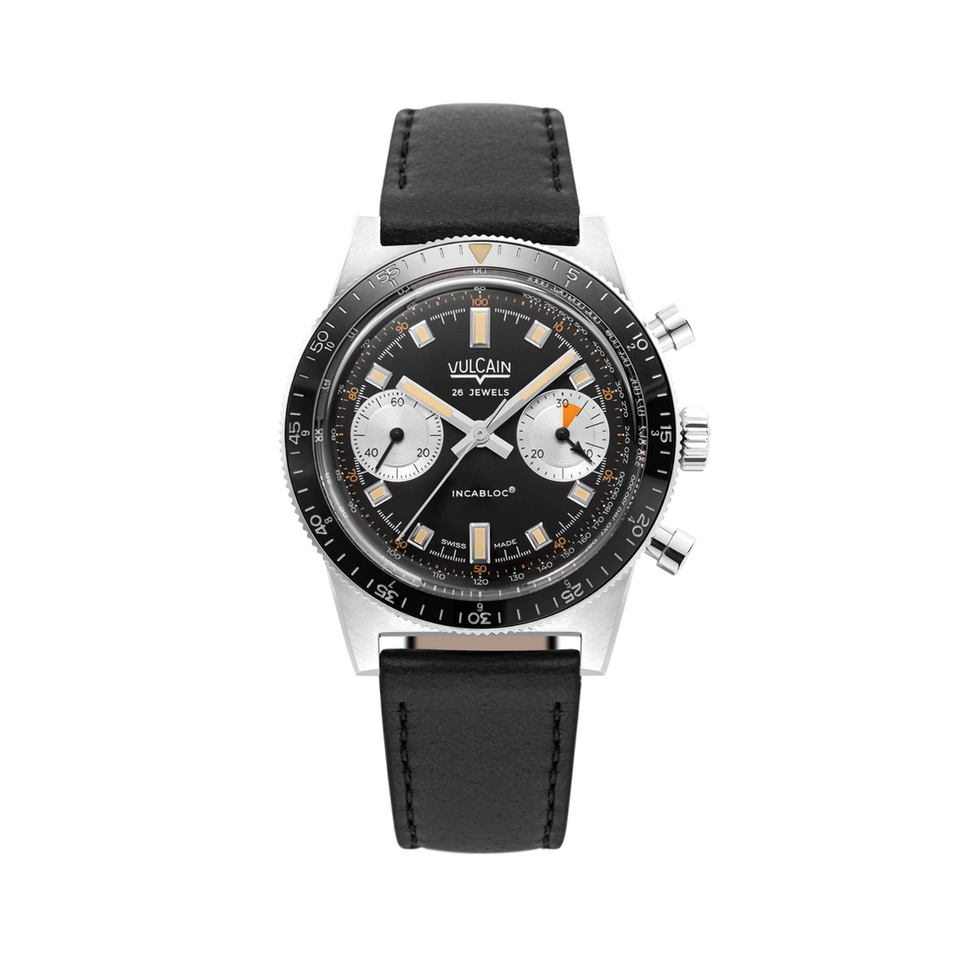 Relógio Vulcain 590176A07.BAC201 Skindiver Chronograph Black