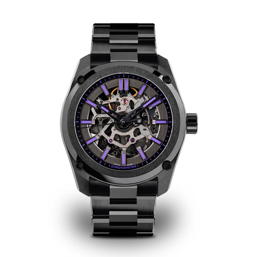Relógio Formex ESSENCE CERAMICA Skeleton COSC "Stradale Viola" 41 mm