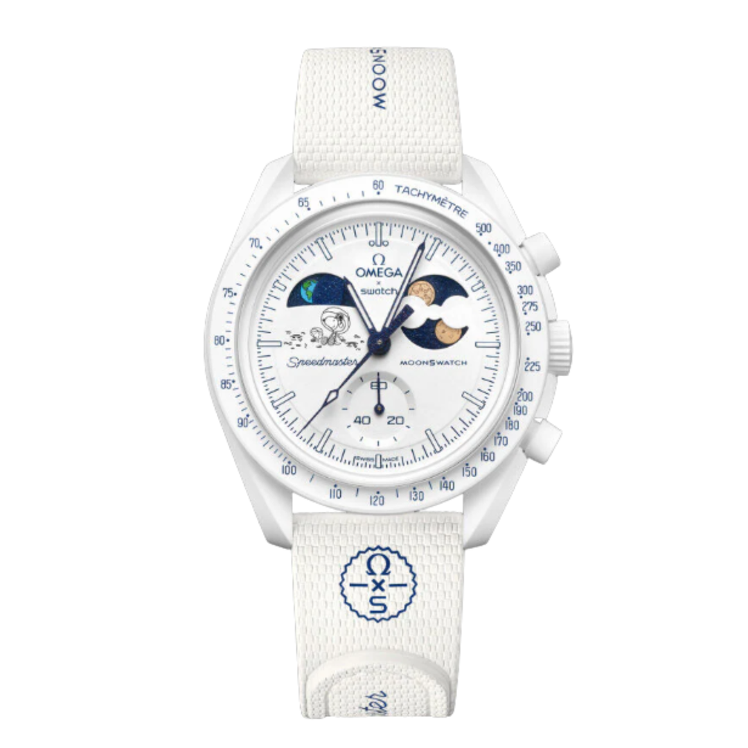 Omega x Swatch - MISSION TO EARTHPHASE - MOONSHINE GOLD: SO33W701L Cold Moon