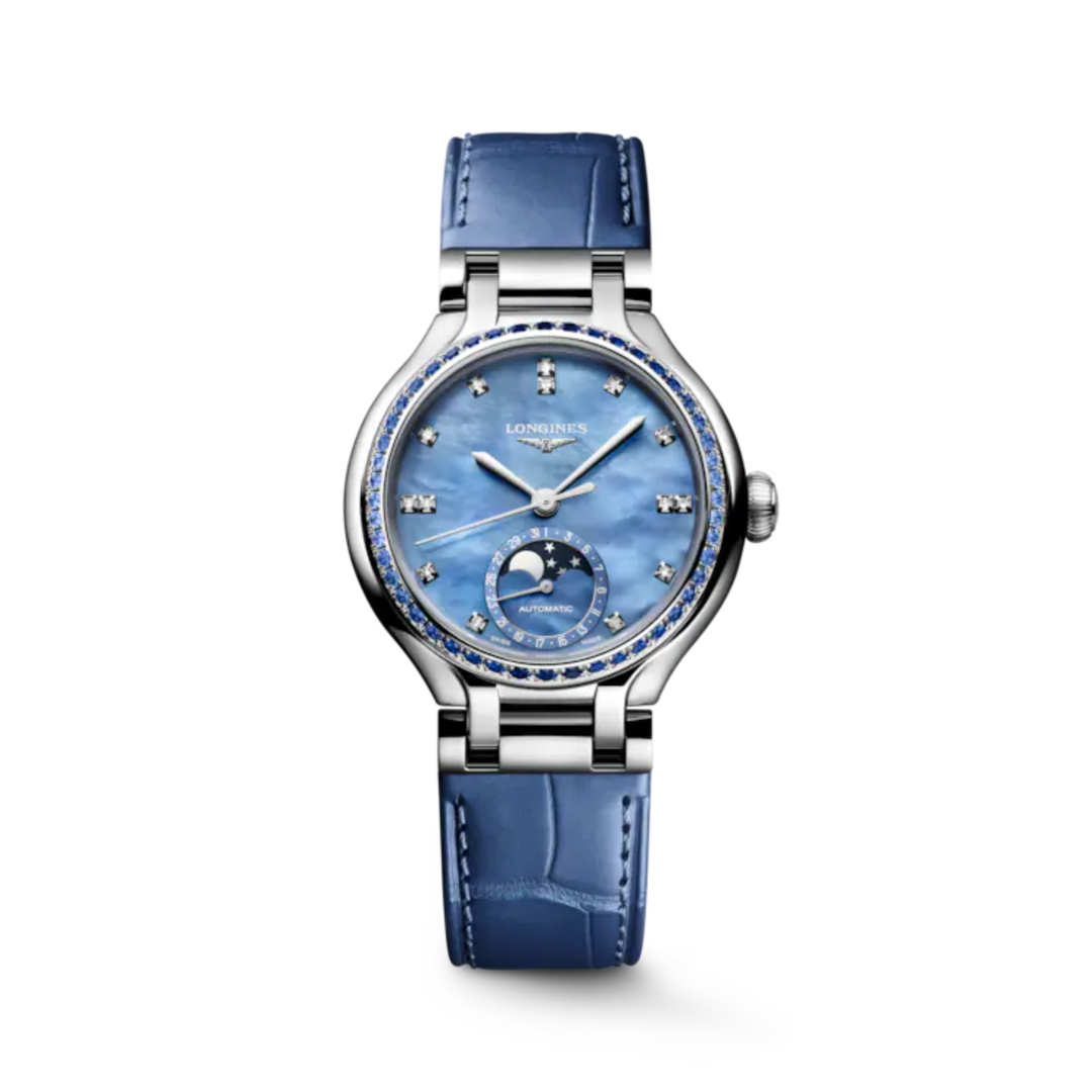 Relógio Feminino Longines L8.126.0.97.2 PRIMALUNA MOONPHASE 34mm