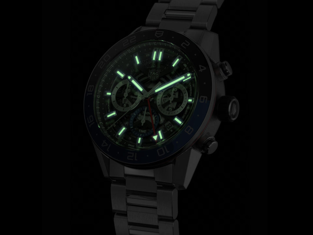 Relógio TAG Heuer Carrera Chronograph Twin-Time Automático 45mm CBG2A1Z.BA0658