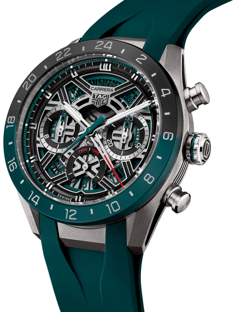 Relógio TAG Heuer Carrera Chronograph Extreme Sport Twin-Time Automático 44mm Titanium CBU2084.FT6297