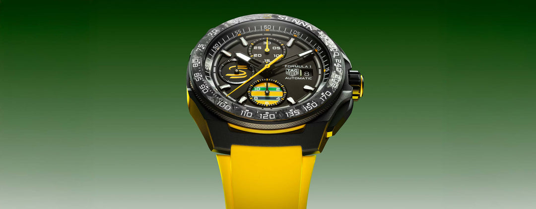 Relógio TAG Heuer SPECIAL EDITION Formula 1 Chronograph x Senna Automático 44mm DLC Titanium CBZ2081.FT8092