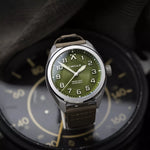 Carregue a imagem no visualizador da Galeria, Relógio Circula Pilot watch ProFlight Green PF-SS-PU
