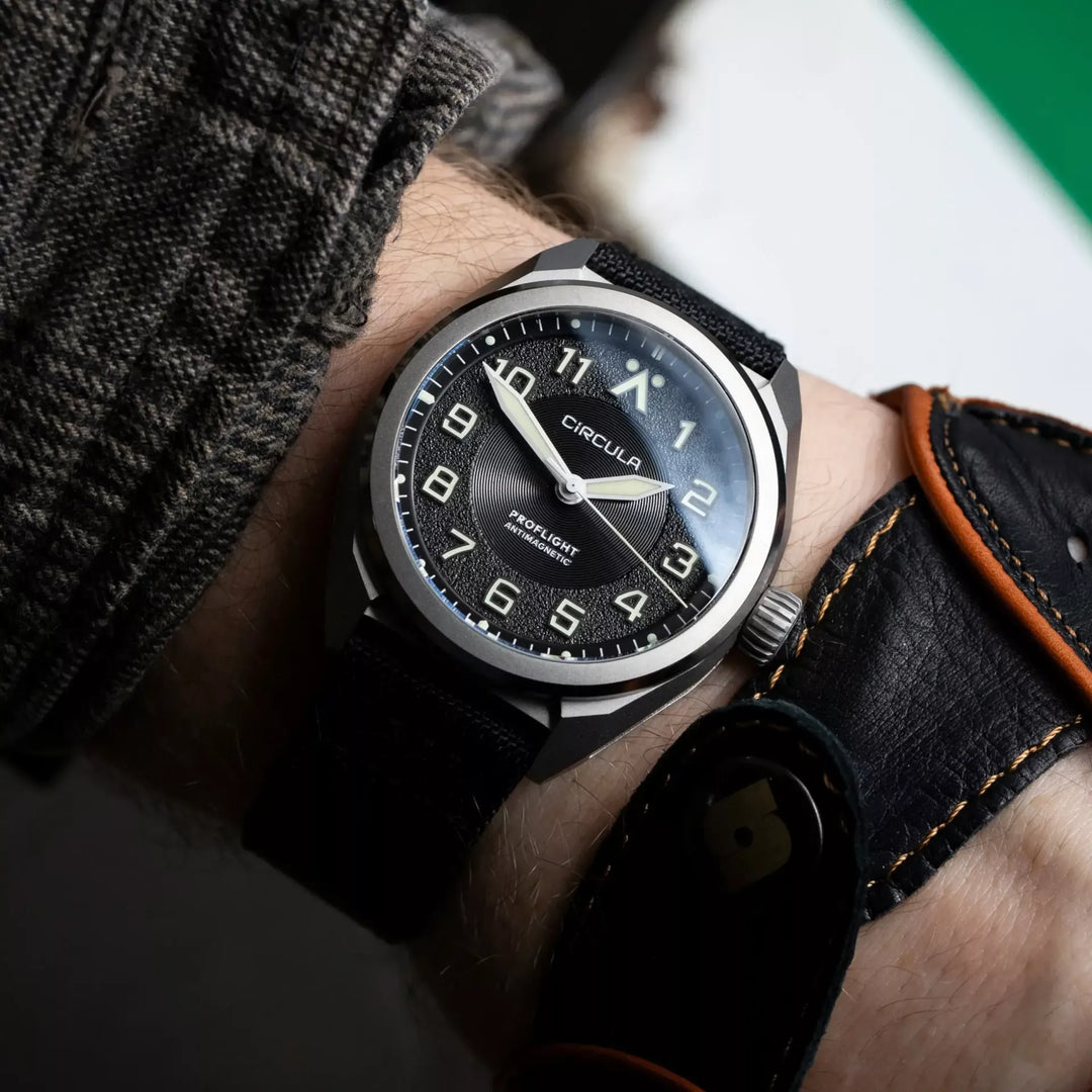 Relógio Circula Pilot watch ProFlight Anthracite PF-SS-AS