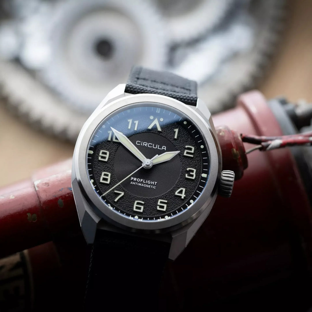 Relógio Circula Pilot watch ProFlight Anthracite PF-SS-AS
