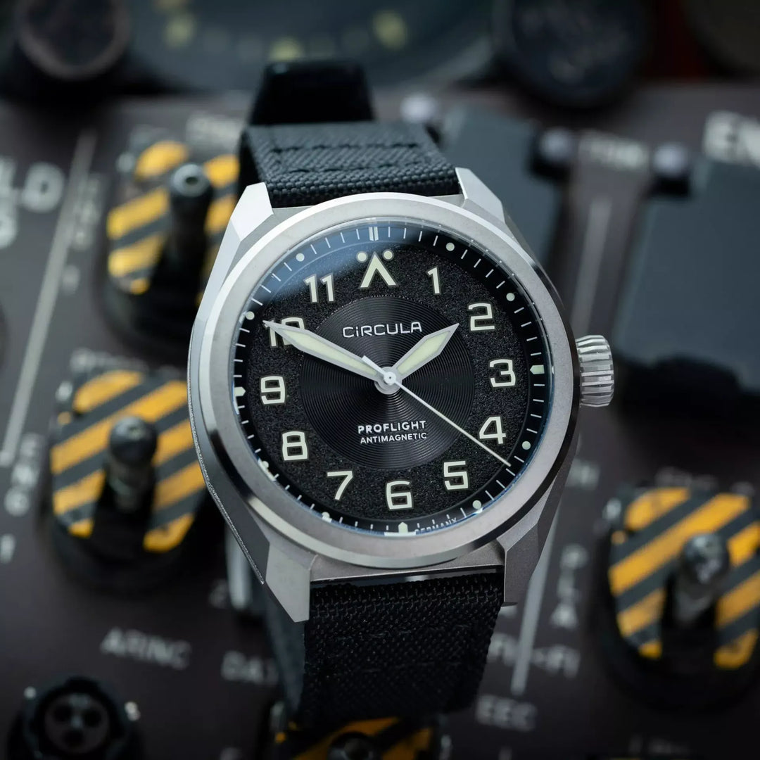 Relógio Circula Pilot watch ProFlight Anthracite PF-SS-AS