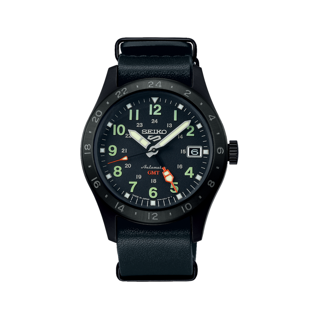 Relógio Seiko 5 Sports “Field Street Style” GMT SBSC013 Automático