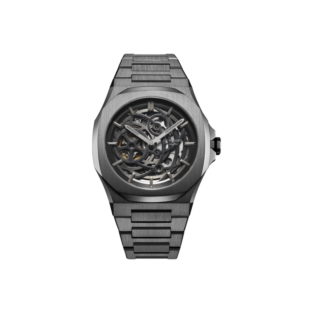 Relógio D1 Milano SKELETON Gun Metal- 41.5mm D1-SKBJ11