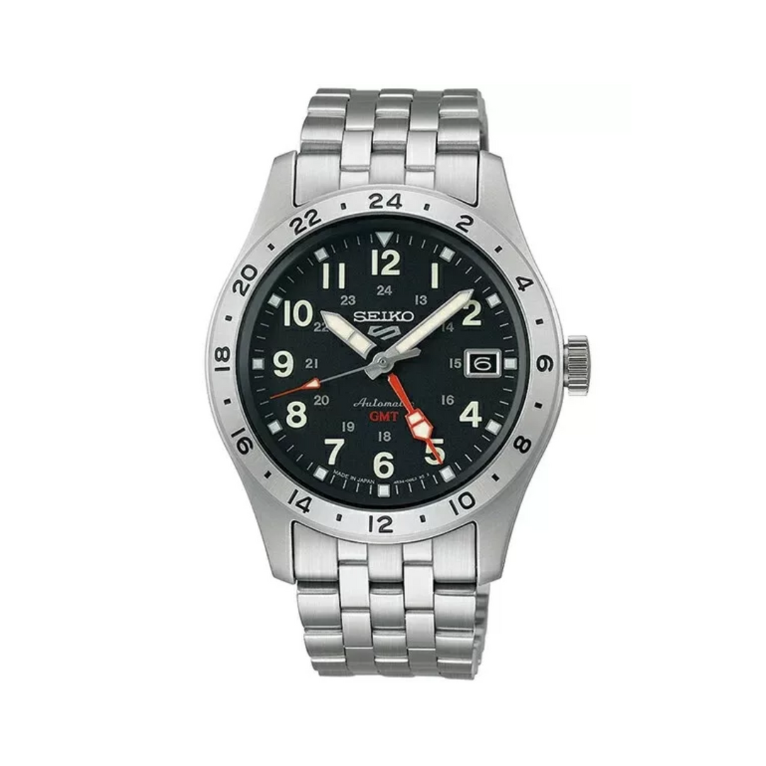 Relógio Seiko 5 Sports “Field Sports Style” GMT SBSC011