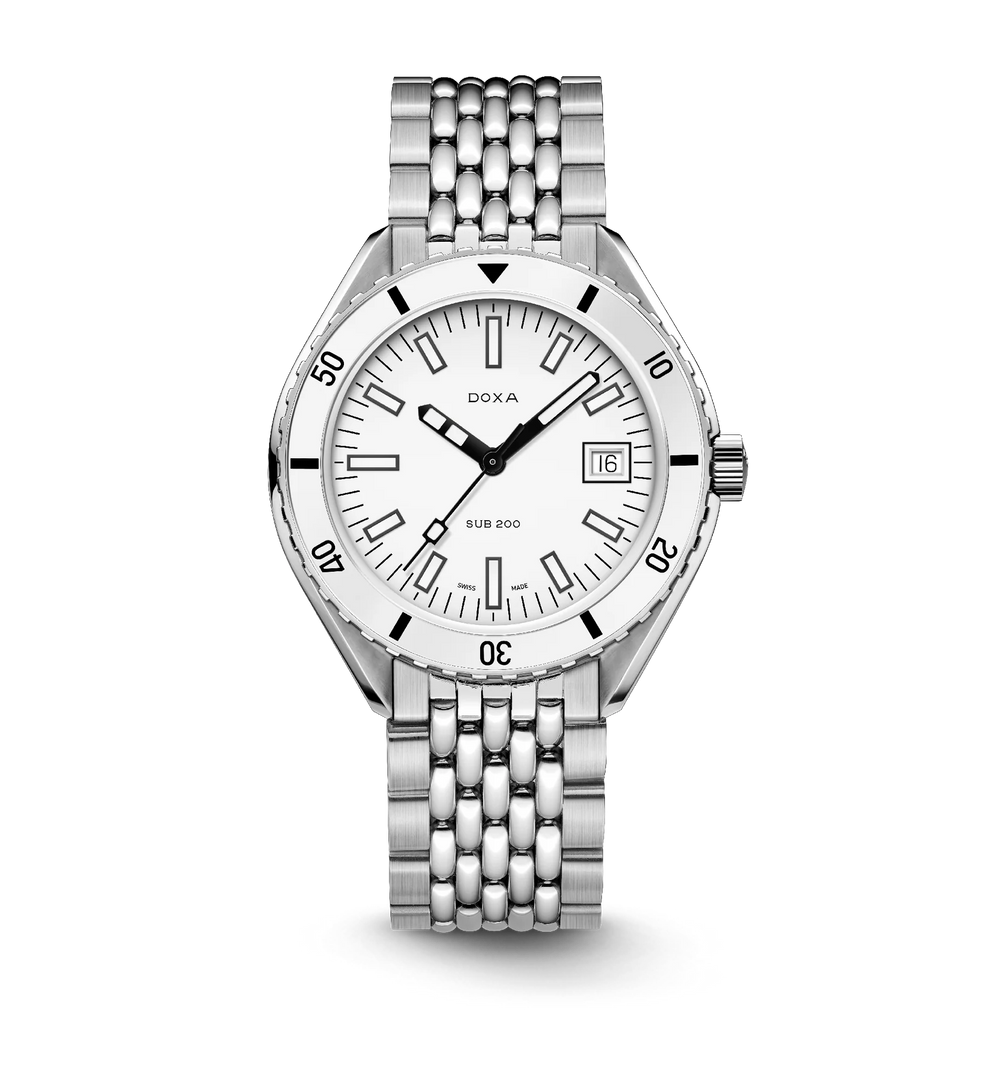 Relógio DOXA SUB 200 WHITEPEARL 799.10.011.23 - Automático