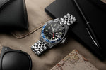 Carregue a imagem no visualizador da Galeria, Relógio DELMA Santiago GMT Meridian Automático 41702.756.6.034