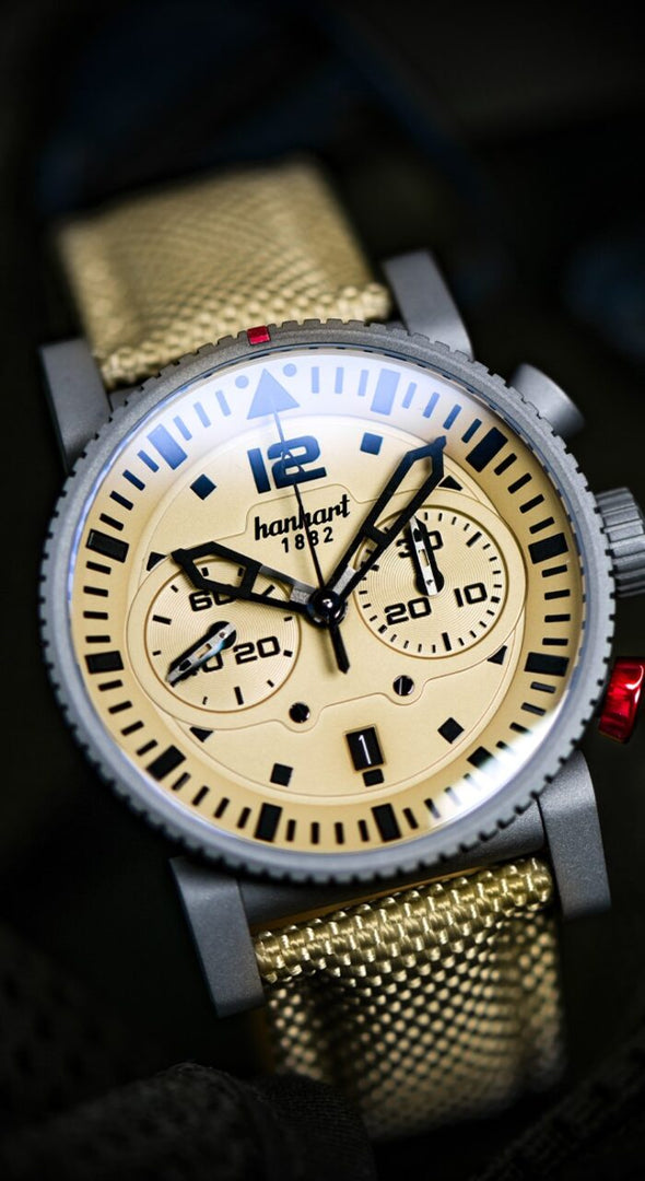 Relógio Hanhart PRIMUS Desert Pilot 44 mm 740.250