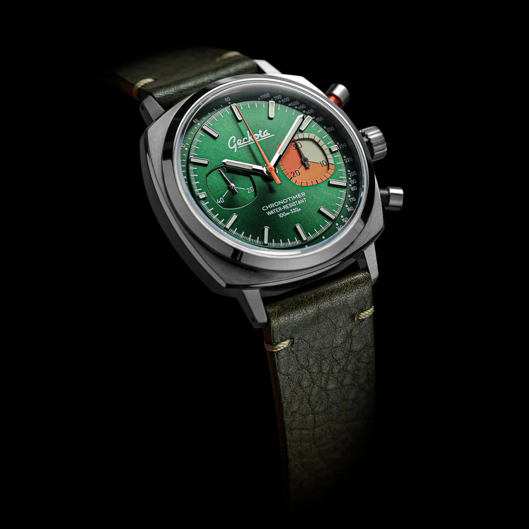 Relógio Geckota Chronotimer Sports Edition Jade Green