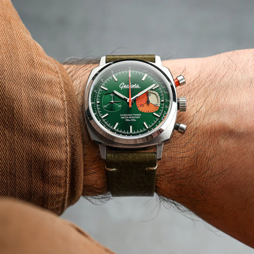 Relógio Geckota Chronotimer Sports Edition Jade Green