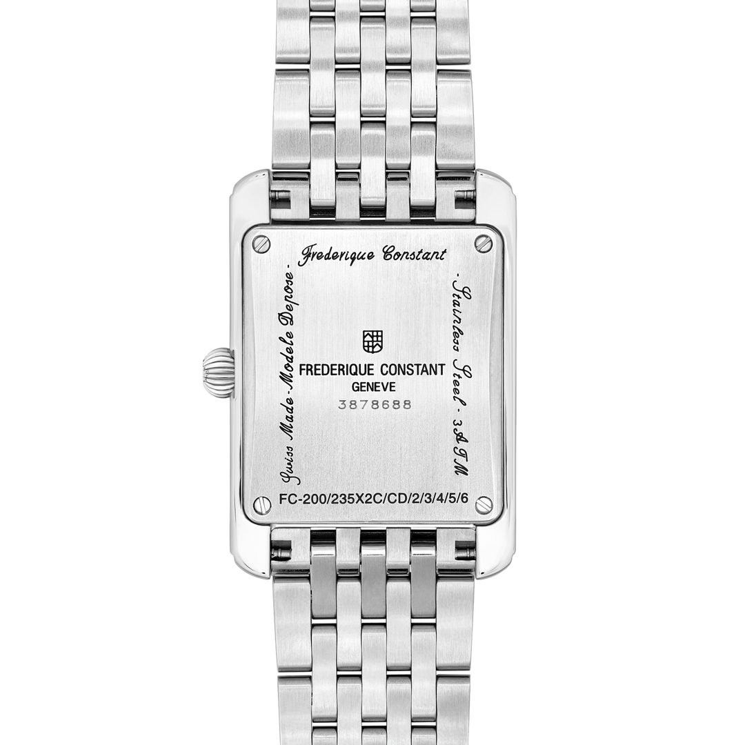 Relógio Frederique Constant FC-235S2C6B Classics  Carrée Small Seconds Quartzo