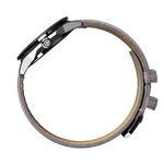 Carregue a imagem no visualizador da Galeria, Relógio Circula Steel sports watch Facet Silver - Suede Strap FS-SV-WG