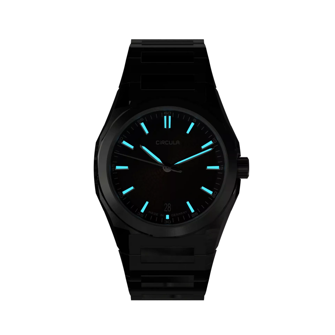 Relógio Circula Steel sports watch Facet Brown - Steel Strap with Extension Folding Clasp FS-SV-UU-SF-AE