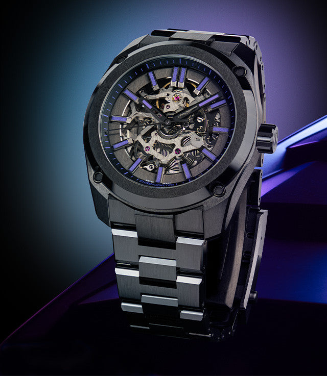 Relógio Formex ESSENCE CERAMICA Skeleton COSC "Stradale Viola" 41 mm